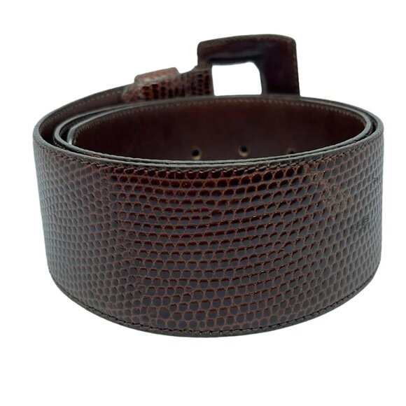 PRADA - Dark Brown Leather Belt 109-071925 - Picture 2 of 4